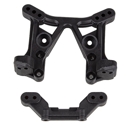 TEAM ASSOCIATED DR10M FRONT SH OCK TOWER & REAR BALLSTUD MOUN
